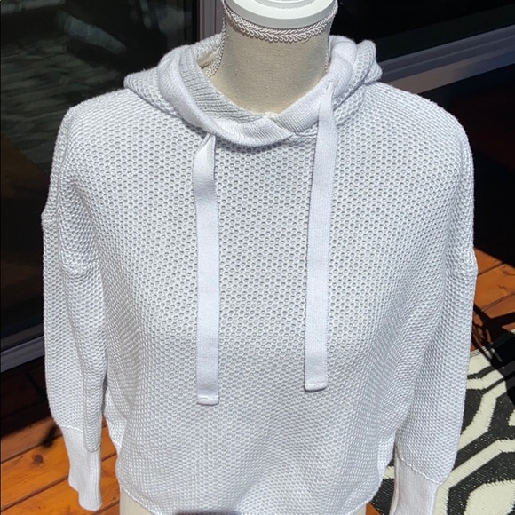 SOLD RACHEL ZOE Soft Cotton Chunky Knit Sweater with Hood Hoodie Hoody Warm Cozy - Picture 10 of 16